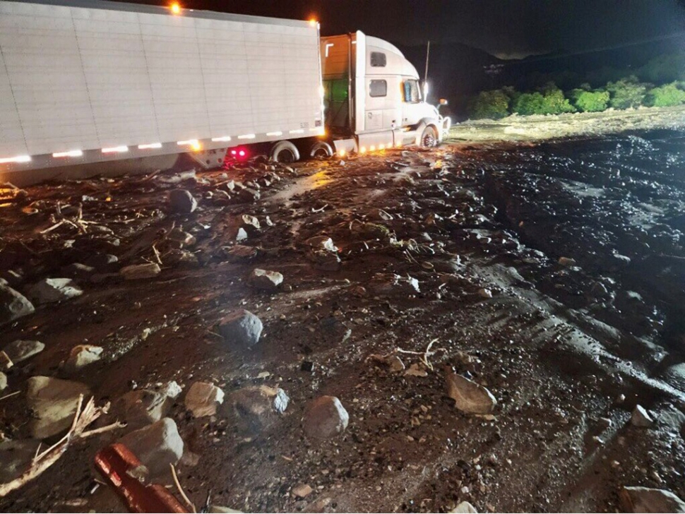 On Monday, January 9th, 2023, at 5:55pm, California Highway Patrol (CHP) along with Caltrans were on scene of a hard closure of eastbound and westbound Highway 126 lanes, due to mudslides. Motorists were stranded in up to three feet of mud. CHP was in the process of recovering the vehicles and clearing the road for up to 13 hours. Guiberson Road and Grimes Canyon were also shut down for over a day. Photo credit CHP-Moorpark.