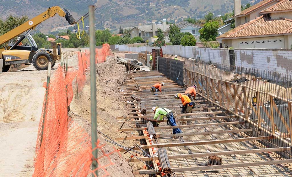 The levee at the southern end of Sespe Creek is being raised and strengthened. The project will cost $1,457, 735 and completion is expected by November 14, 2017. This is the area which suffered disastrous flooding in the 1960s when storm waters spilled over the existing levee constructed by the U.S. Army Corps of Engineers.