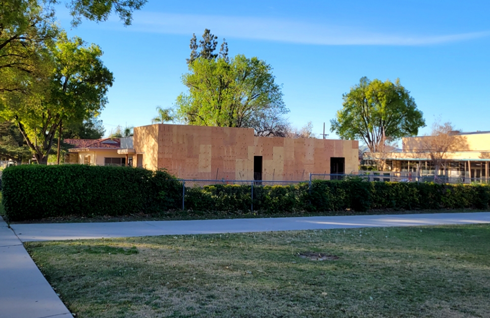 The Fillmore Library project has made some great progress since construction back in November 2021. Above you can see construction underway with walls going up. 