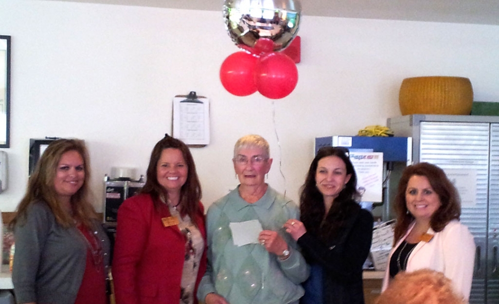 (l-r) Ari Larson, Cindy Jackson, Myrna Taylor, Renae Stovesand-Martels and Theresa Robledo. Photo courtesy of Fillmore Chamber.