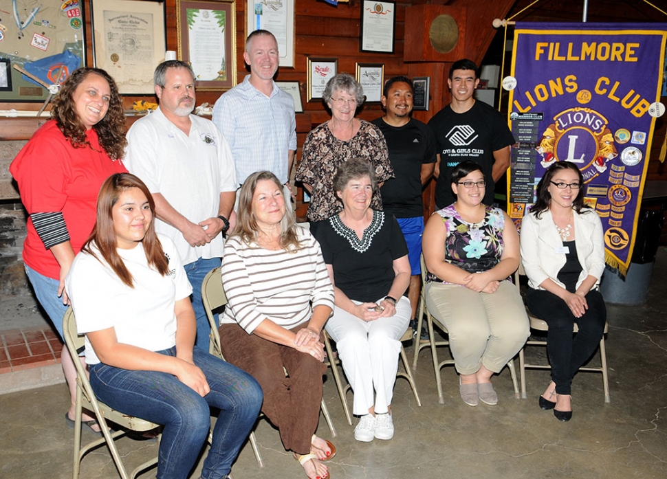 The Fillmore Lions Club held a regular meeting on Monday, October 6th, where it gave away $12,000 to 10 local programs. List of Checks Presented at Lions Club: One Step A La Vez,$1,000; Scout Foundation, $5,000; Historical Society, $750; Friends of the Library, $500; FHS Drama, $500; FHS Sports $500; AYSO, $500; Senior Center, $1,000; FHS Band, $1,000; Boys & Girls Club $1,000; Total Presentation tonight $12,000; Total Fillmore Lions local community donation budget 2014 – 15 $26,400; Total Fillmore Lions Lion related project budget $5,400.