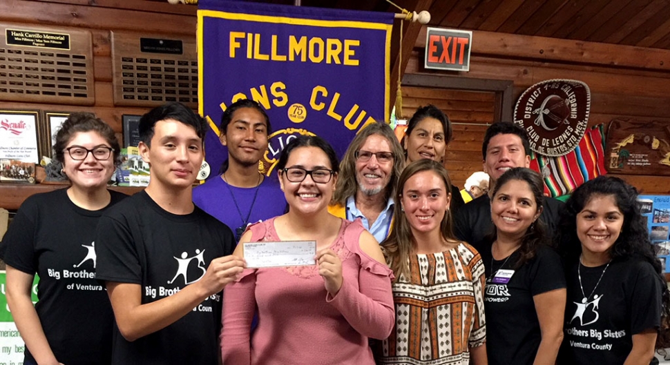 The Fillmore Lions Club has donated $500 to the Boys and Girls Club of the Santa Clara Valley. The Boys & Girls Club was founded in 1949 and it provides daily access to safe, supervised activities which foster children to become productive, responsible and caring citizens. There are 10 sites serving the cities of Santa Paula, Fillmore and the unincorporated area of Piru. Pictured above are representatives of the Boys and Girls Club, accepting the check. Photo courtesy Brian Wilson.