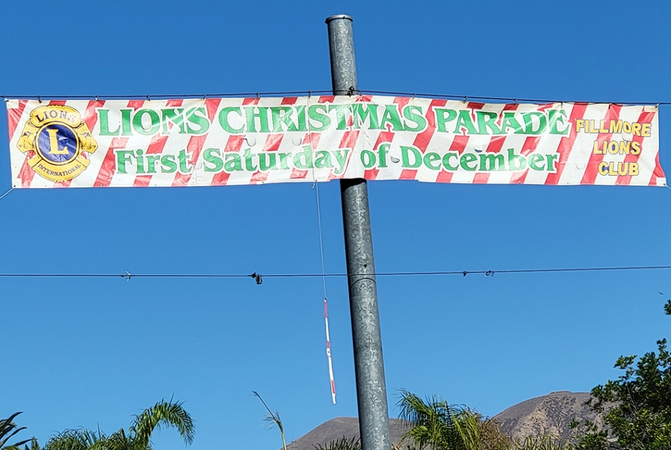 Don’t forget to come out for the Annual Fillmore Lions Club Holiday Parade on Saturday, December 4th at 10am.