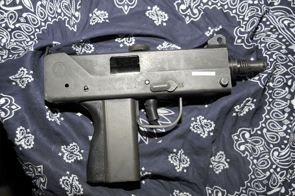 Mac 12 machine pistol.