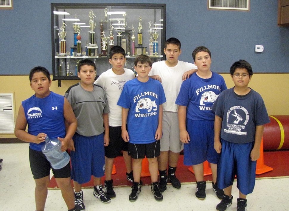 (l-r) Adrian Bonilla (4-0), Abraham Cervantes (1-1), Andrew Perez (4-1), Ian Overton (3-1), David Estrella (1-1), Jake Palacio (1-1), Juan Perez (1-1), and not pitured is Johnny Martinez (1-1)