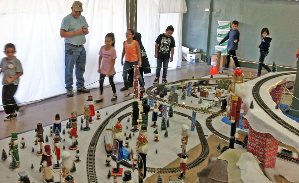 All Aboard! Twelve kids fro the Boys & Girls Club got a private VIP treat from the Odd Fellows train display at the old clock tower in Santa Paula. The kids were mesmerized and excited about the trains and ask many questions about the display. Afterwards, all the kids got a treat from McDonalds.