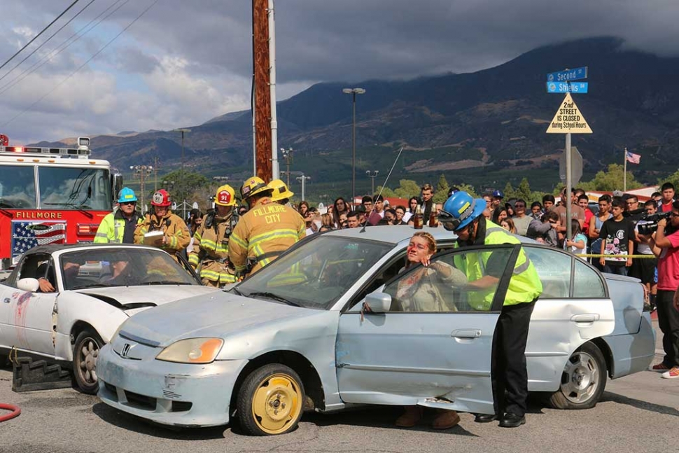 Every fifteen minutes a DUI occurs. Above is a re-creation of a DUI accident. Photos courtesy Sebastian Ramirez.