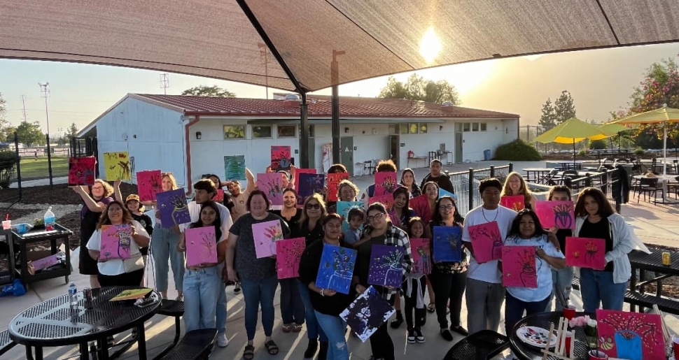 On Friday, May 10, 2024, Sierra High School and Heritage Valley Independent Studies families got together to celebrate Mother’s Day. Principal Blanca Mendieta said, “We had an amazing Mother’s Day night of painting fun. Thank you to Ms. Wojciechowski for bringing out our inner artist. We look forward to many more special moments with our Sierra High and Heritage Valley families!” Folks were able to take a photo with their mothers to commemorate the evening as well. 