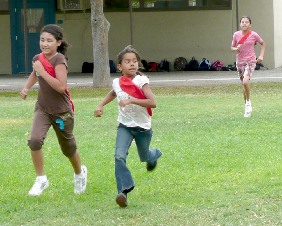 Fifth grade Marathon runners.