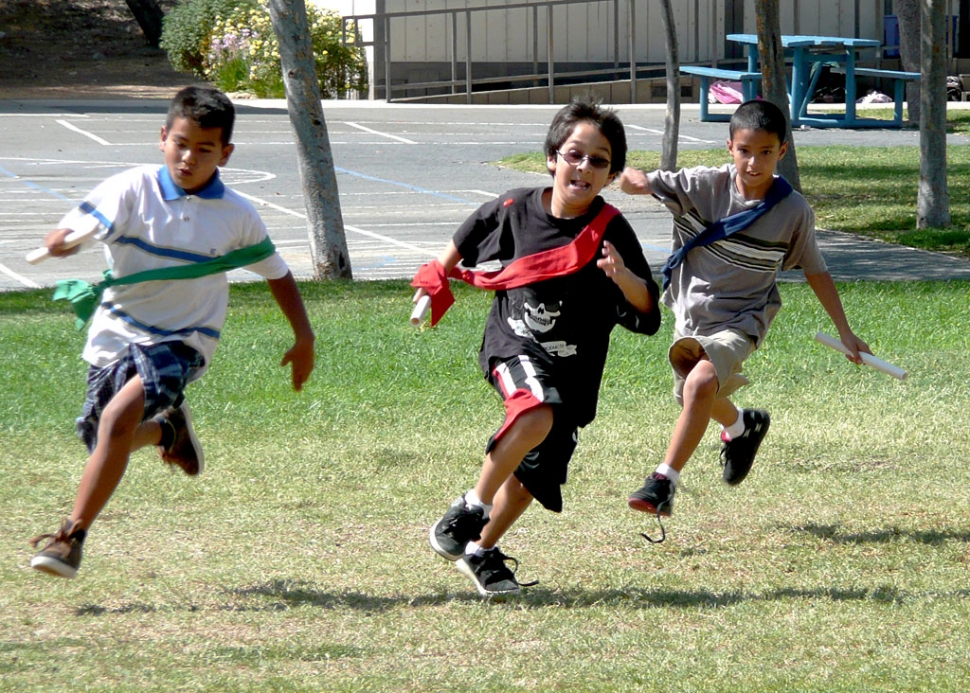 Third grade relay.