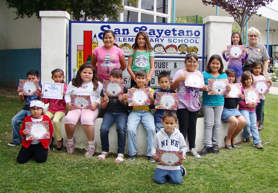 Carol Peterson, a Forest Ranger and Education Coordinator for the Channel Island National Park came to San Cayetano to speak to the students about what a good citizen is and how displaying good character could enrich the students and others in the community around them.