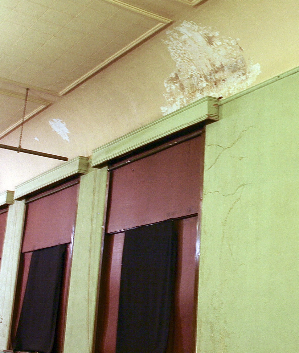 The walls of the Sespe Auditorium are in desperate need of repairs.