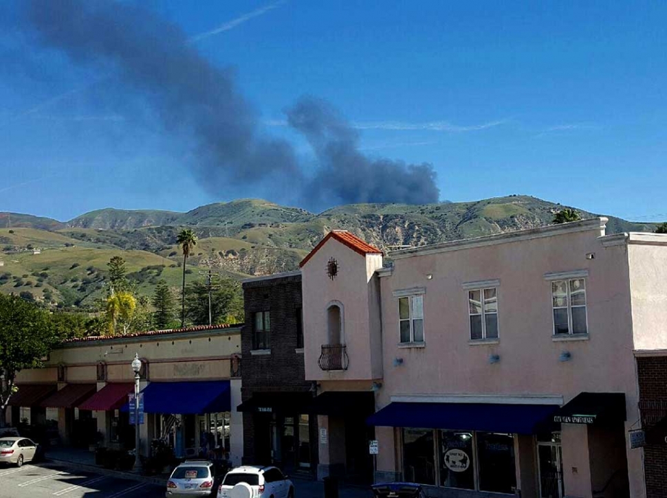 A petroleum fire erupted in the Los Padres National Forest between Fillmore and Piru on Friday morning, April 1st. Two 5,000 to 8,000 gallon capacity petroleum tanks were involved; with one fully engulfed. The taker contained about 75 barrels of crude oil and water. The ‘venting’ tanker contained about 25 barrels. The fire spread to a 50x100 foot area of surrounding vegetation, which was contained, and allowed to burn out. Agencies involved in the scene were Ventura County Fire, the US Forest Service, the cities of Ventura, Oxnard, Los Angeles County, VC Sheriff’s Copter 7, hand crews, a bulldozer, a crash truck (petroleum fires). A staging area was set up east of Vons Market, 600 block Ventura Street.