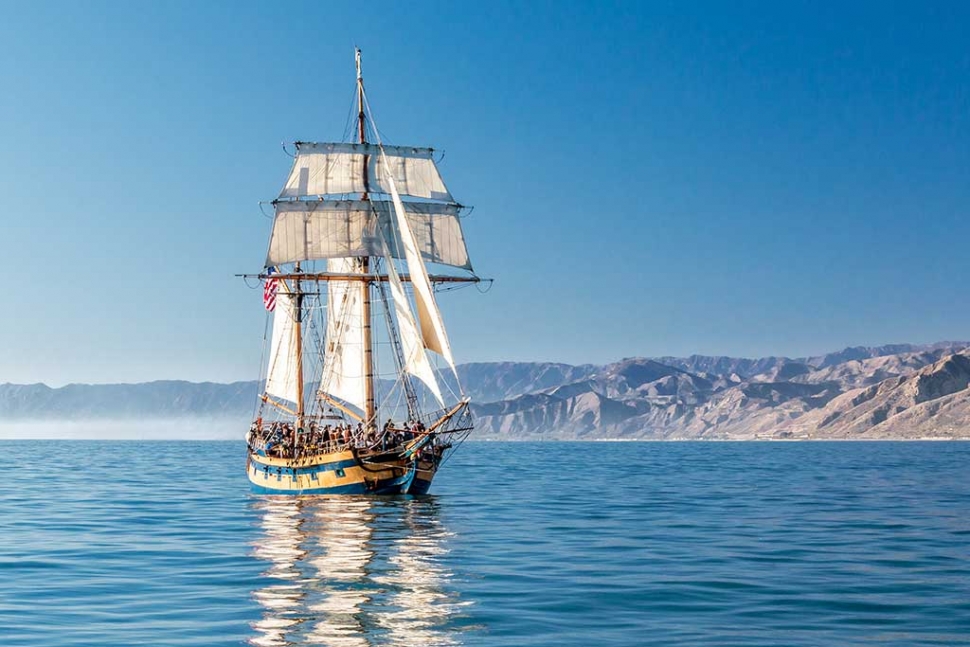 Photo of the week "The Hawaiian Chieftain nonchalantly sailing along the Santa Barbara Channel off the North Ventura Coast." by Bob Crum. Photo data: Manual mode, ISO 400, Tamron 16-300mm lens @44mm, f/11, 1/250 second shutter speed.
