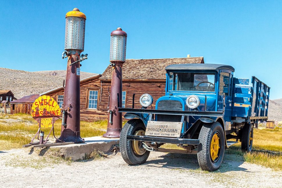 Photo of the Week: "Blue Dodge truck at the Bodie ghost town" by Bob Crum. Photo data: Canon 7DMKII camera, Av mode, with Canon EF-S 15-85mm lens with polarizer filter. Exposure; ISO 640, aperture f/11, 1/250sec shutter speed.