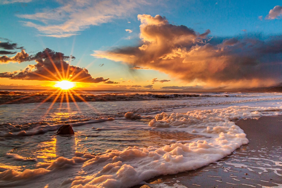 "An Evening Farewell. As the sunsets, so does the photo of the week. For my last image, I choose an image of a sunset following an afternoon storm created at a favorite shooting location, Faria County Park & Beach. Happy photoing!" by Bob Crum.