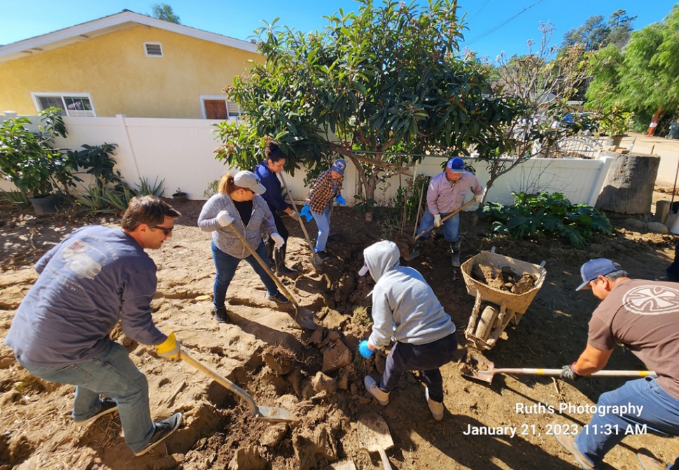 On Saturday, January 21, 2023, a Community Storm Recovery & Relief Event was held in Piru and Volunteers came out to help family, friends, relatives and fellow neighbors. Clean-up was from North Orchard & Main Street from 11am to 4pm. Pictured are volunteers helping one another clean-up the mess left behind from the January rainstorms. The event was sponsored by Piru Neighborhood Council & CERT Team. Courtesy https://www.facebook.com/piruwildfireprevention. Photo credit Ruth’s Photography.