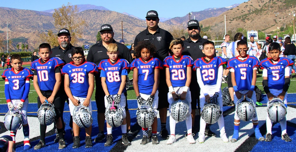 This past Saturday, November 23rd, the Fillmore Raiders hosted the East vs. West Youth Football games. The Fillmore High School football stadium was filled with kids from all over the county who came out to compete. The Fillmore Raiders had coaches and players participate in all six games which were held this year. Pictured above are some Mighty Mites players who represented for the Fillmore Raiders in the East vs. West game this past weekend. Photos courtesy Crystal Gurrola.