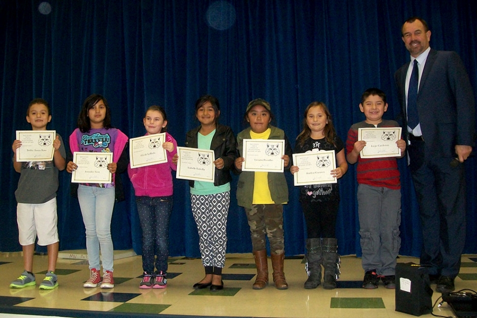 3rd Grade Writers and Readers of the Month: Izabelle Estrella, Viviana Posadas, Jordyn Garnica, Roberto “Bobby” Santa Rosa, Jennifer Sosa, Aliyah Lefferts, Jorge Cardenas