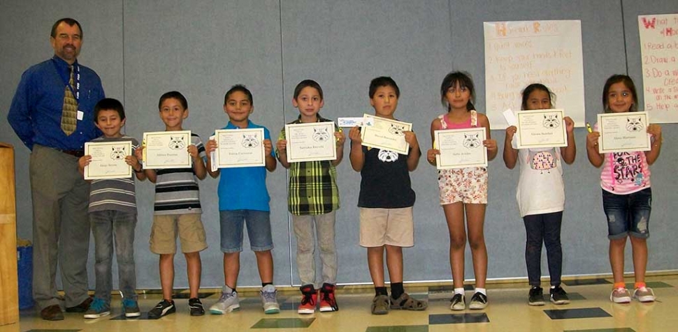 3rd Grade: Diego Rivera, Adrian Fuentes, Justin Contreras, Salvador Estrada, David Recendez, Sofia Avalos, Aleena Sanchez and Alexa Martinez.