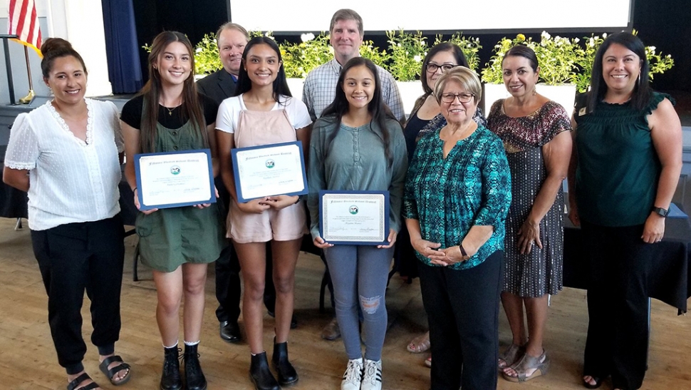 Spring 1st Team All League SOFTBALL: Amber Cervantez, Aryanne Munoz, and Kayleen Jacinto.