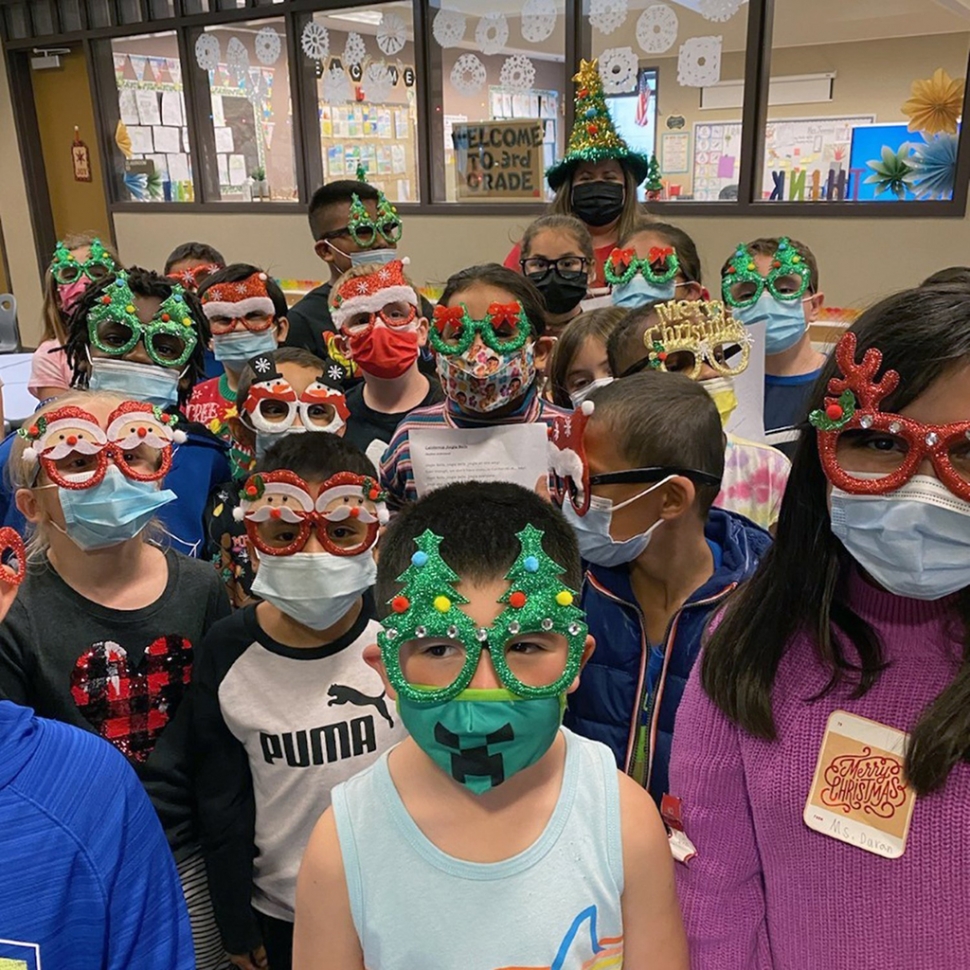 Rio Vista Elementary students and staff dressed to celebrate the last day of school before winter break. Rio Vista Principal Garnica said, 