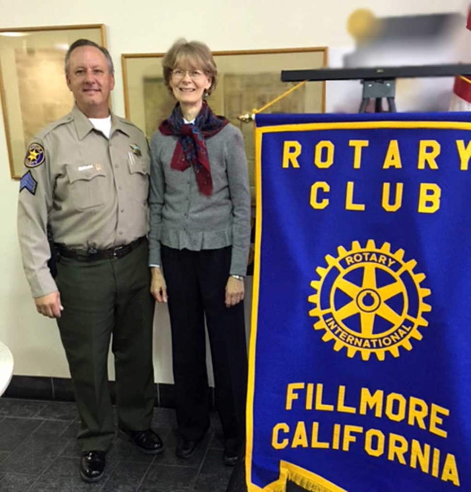Safe Harbor. The Rotary program last week was presented by Susan Becker from the District Attorney’s office. She informed the Club about Safe Harbor, the victim-friendly place where public and private support services are brought together to help victim’s and their families. Pictured are Brian Richmond and Susan Becker.