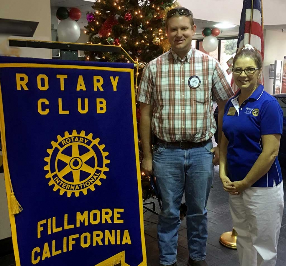 Andy Klittich received the Rotary Paul Harris Community Service Award presented by President Julie Latshaw