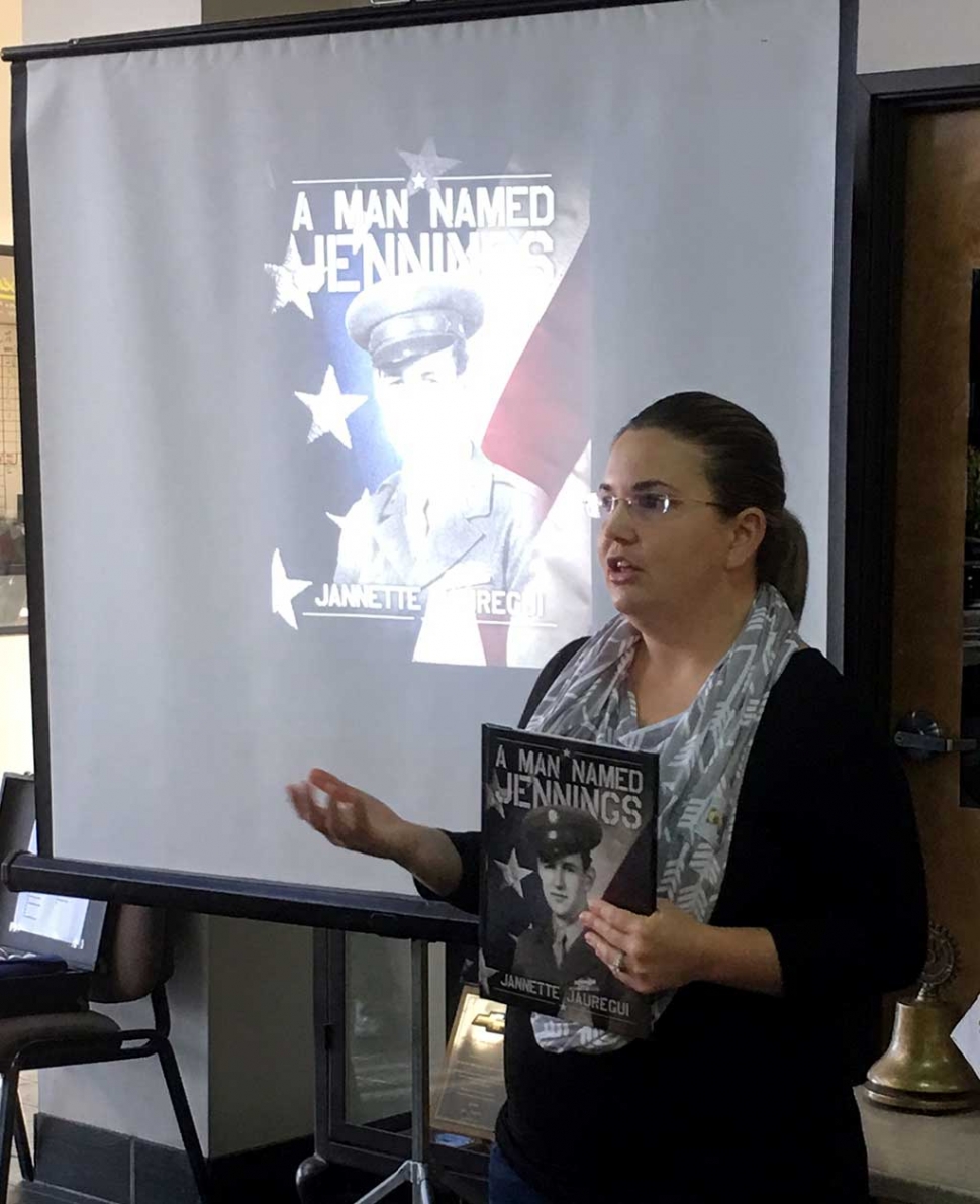 Jeanette Jaurequi spoke at Rotary about her many interviews with Veterans in the county and the books she has written about some of them. It was interesting to hear the stories from men who thought they hadn’t done anything special.