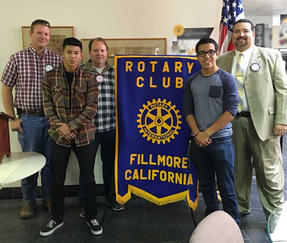 Andy Klittich, Scott Beylik and Adrian Palazuelos Rotary Scholarship Committee. Ed McFadden not pictured.

