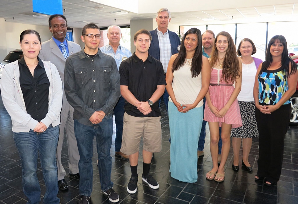 Rotary’s Fillmore High School scholarship winners, administrators and scholarship committee.