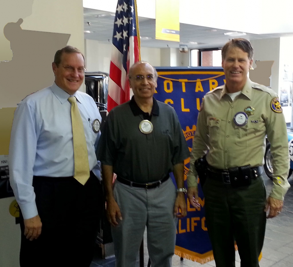 (l-r) Kyle Wilson, President, Joe Aguirre, Program Director and Commander Tim Hagel