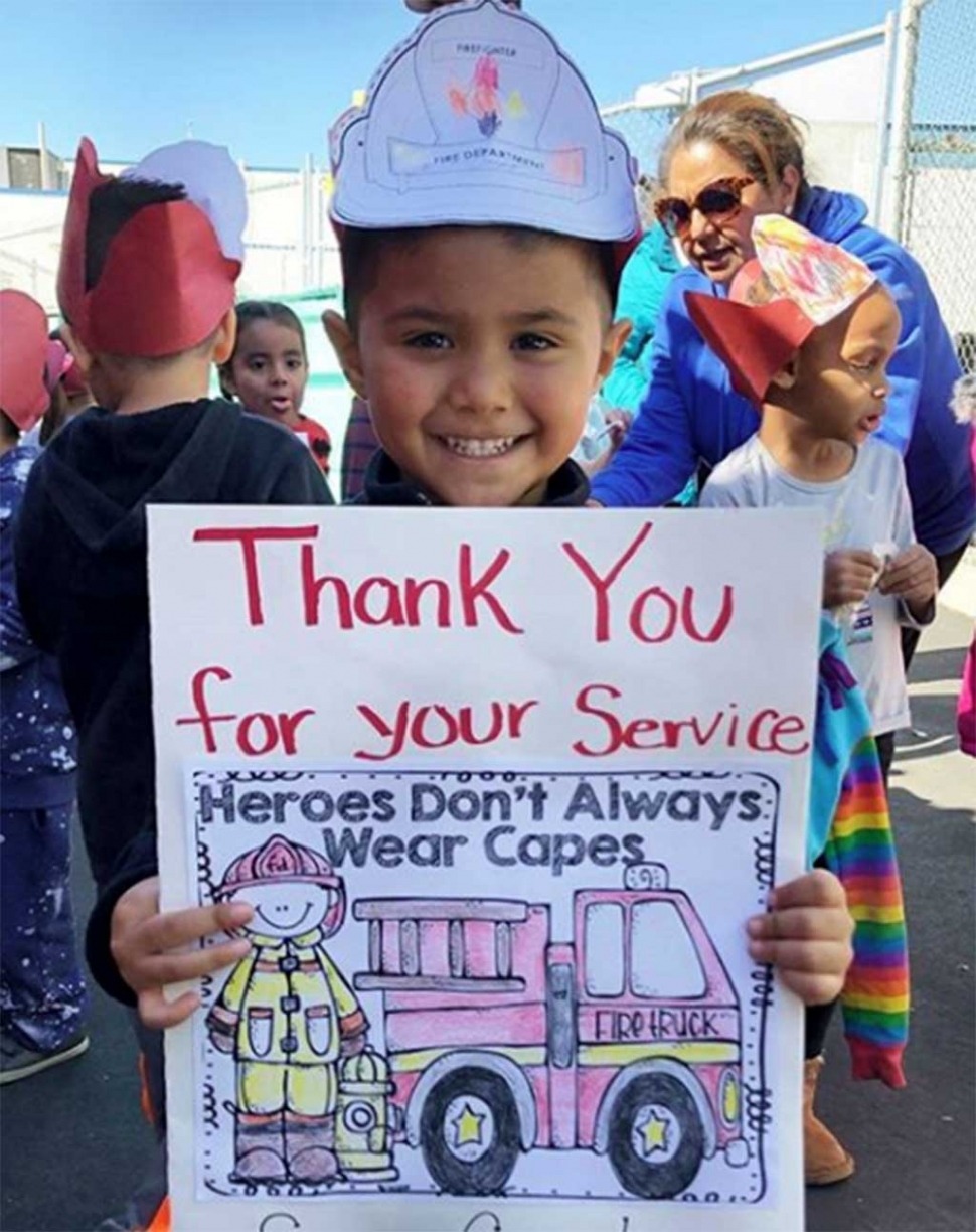 Last week Fillmore Fire Department gave a Safety Demonstration to the students at ABC KIDS Preschool. The students and staff sat outside and listened while the fire fighters showed them what equipment they use, the uniforms they wear as well as the importance of fire safety. Photos courtesy Fillmore Fire Department.