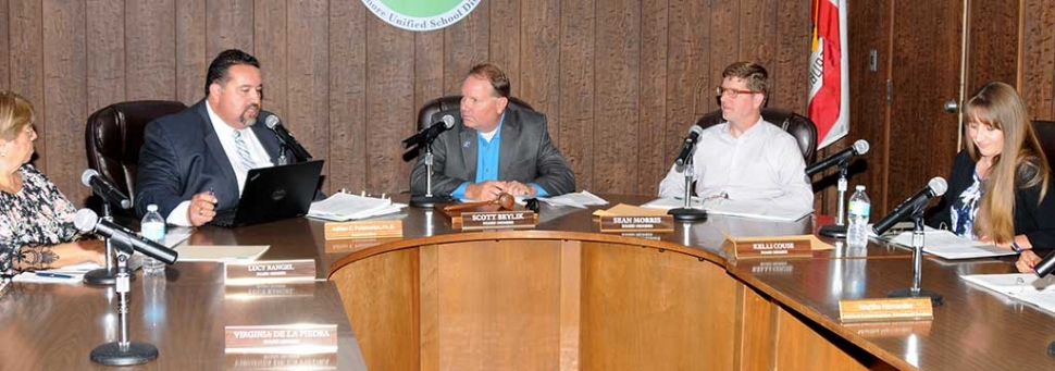 Tuesday night’s school board meeting discussed various topics like Measure V projects, board approved resolutions, and certified special education salary schedules.