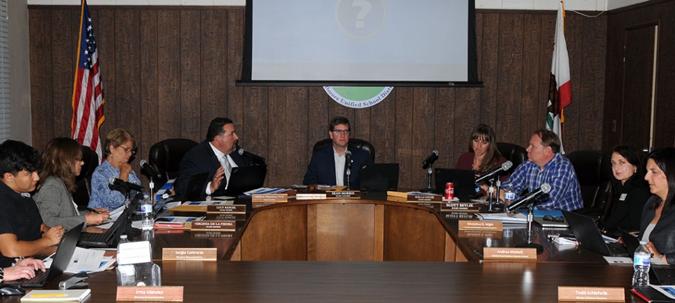 At last night’s meeting the School Board listened to a presentation on technology update given by Director of Technology Anthony Ibarra.