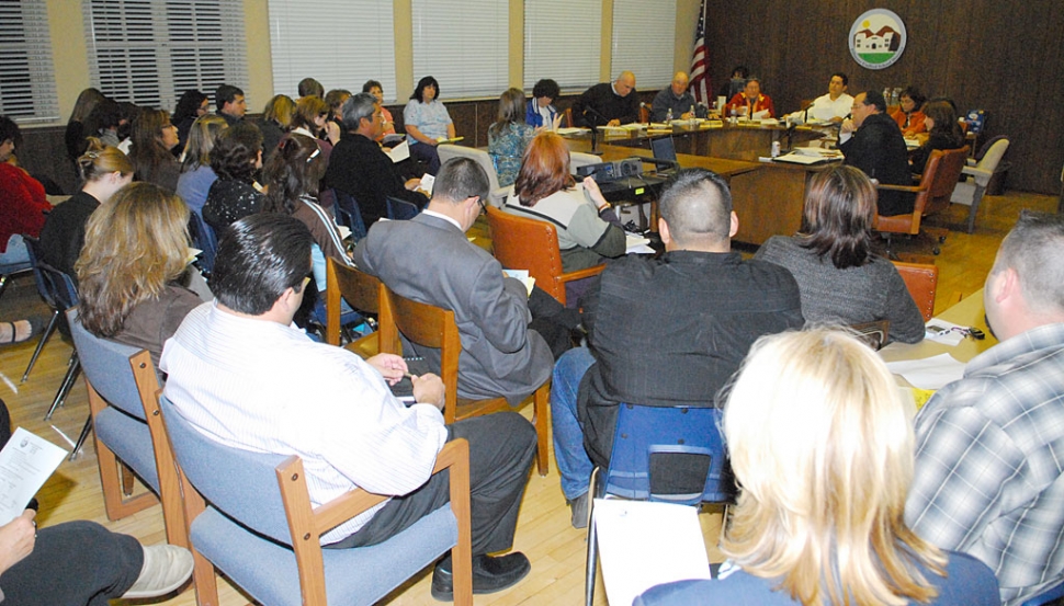 At Tuesday night’s school board meeting the school budget was discussed. The meeting was standing room only with teachers and Fillmore citizens.