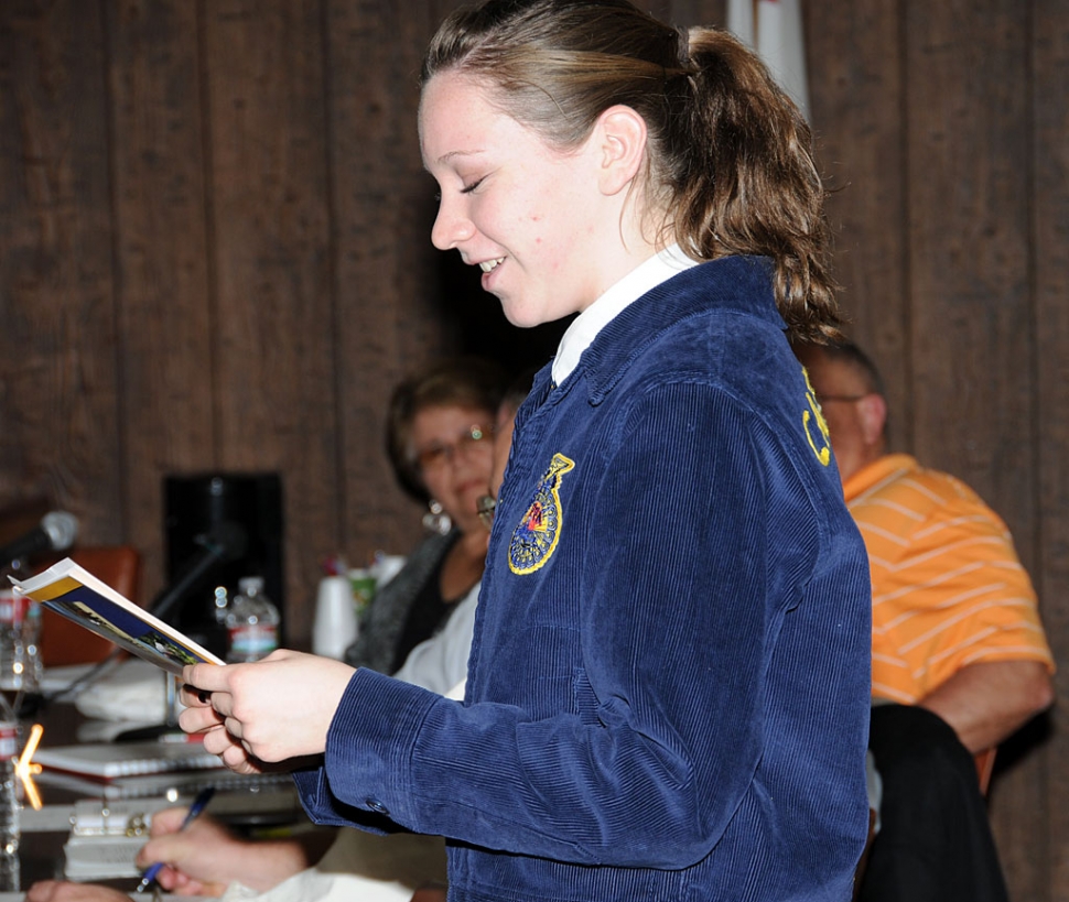 During public comment last night’s School Board heard a report from Future Farmers of America Fillmore Chapter Reporter and Ventura Section Treasurer Brooke Aguirre regarding all the events and activities FFA is currently involved in, including the upcoming due dates of expectant heifers and sows.
