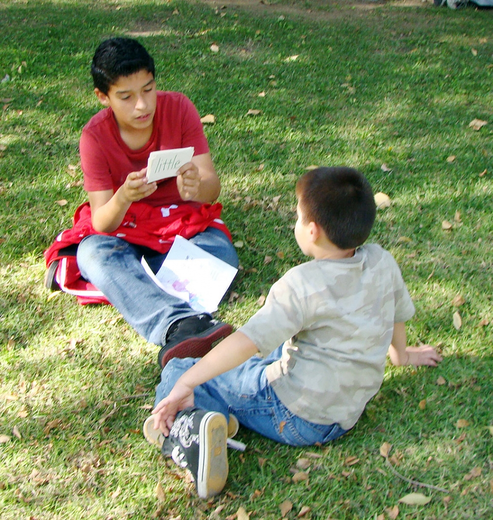 The older students have enjoyed being able to work with their younger buddies as they themselves have improved their speaking skills and confidence. The younger students have enjoyed having the older students interact with them in a positive manner while they have worked on fundamental skills in reading and mathematics.