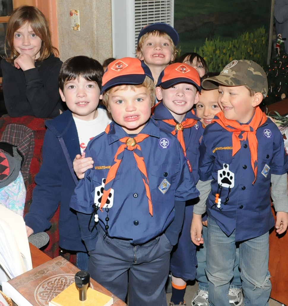 The Tiger Scouts Troop 3400 visited The Fillmore Gazette on Monday, December 12th with lots of questions about how a newspaper works, who Pebbles the wonder dog belongs to, and where we got our special mailbox from. The scouts were treated to Christmas cookies at the end of the visit. Pictured in no particular order, scouts Christian Myers, Kade Larson, R.J. Martin, Griffin Walls, Zack Barlow. Visiting siblings were: Trinity Myers, Brenna Larson, Ashlan Larson, Anna Walls, Brennen Barlow, and Eden Barlow.