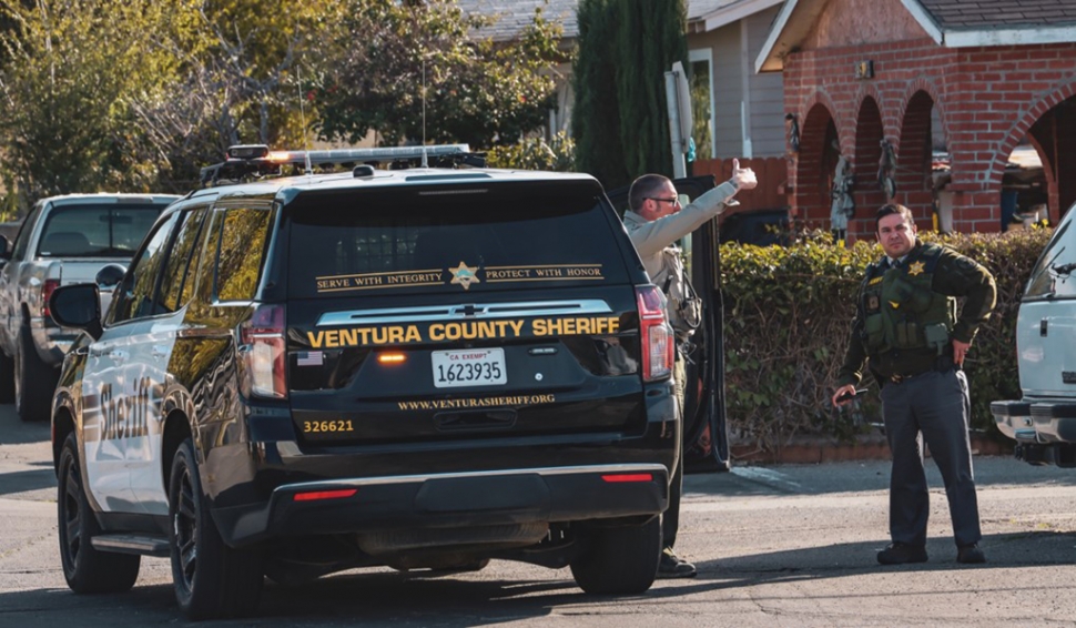 On Friday, February 3, at 9:00 a.m., Fillmore Sheriff ’s Deputies set up in a perimeter for a possible domestic disturbance subject who fled near B Street and Blaine Avenue, Fillmore. Fillmore Fire Department (medical) was also dispatched to the 800 block of 5th Street while deputies searched the 700 block of Blaine Avenue; they were unable to locate the subject. Units at the scene canceled the search before 10am. Photo credit Gazette photographer Angel Esquivel-AE-News.