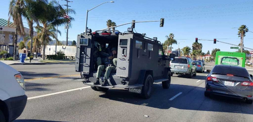 A Search Warrant was executed last week at the top of Central Avenue. Photos courtesy Sebastian Ramirez