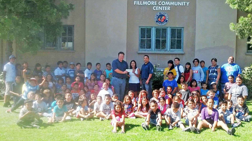 Seneca Resource West, Sespe Field Office which is based in Bakersfield, California, donated funds to the Boys & Girls Club of Santa Clara Valley to provide enrichment programs. Above, Luke Faith and Felix Salazar, Operators present the Director of Operations Pearl Galvan a check.  Club staff and members thanked the men for their donation.