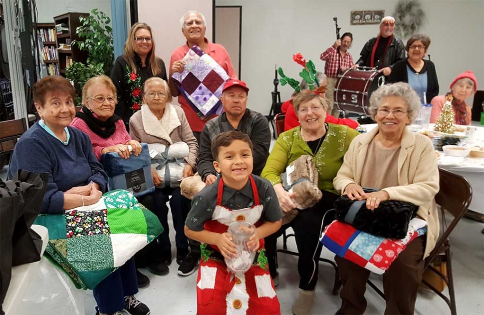 Thanks to the mini grant we received from the 100 Women who care about Ventura County, the Santa Clara Valley was able to donate 8 blankets and handmade quilts to seniors attending the event! Attendees had a lot of fun listening to the music of the 