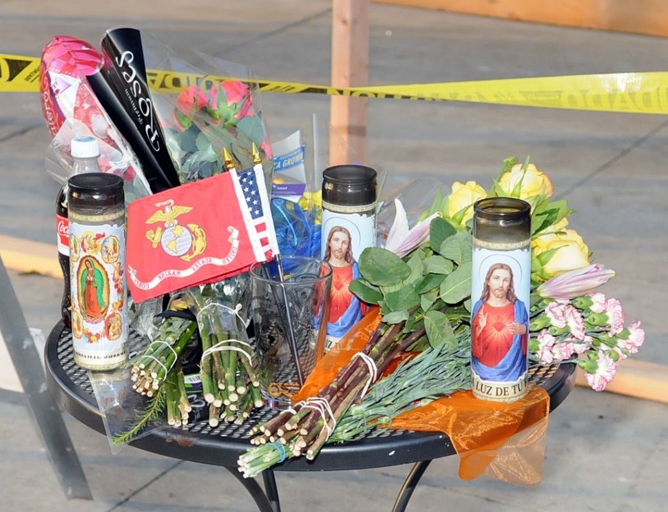 Mendez was killed by an SUV while sitting in the dining area.