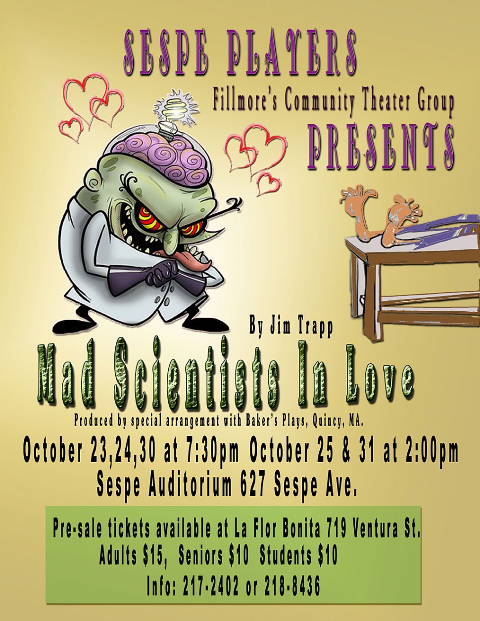 Sespe Players production of Mad Scientists in Love.