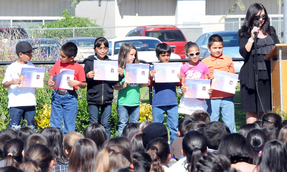 Last Wednesday Sespe School held their promotion ceremony. Above students received their Citizenship Awards