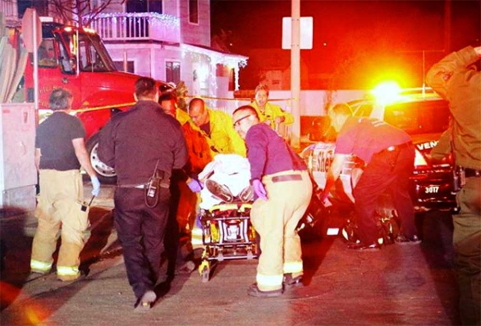 On Sunday, December 17th at 10:10pm Sheriffs Deputies responded to a shots fired call near 3rd & B Street. Upon arrival deputies found two men in critical condition and were both transported to a local hospital. Photo courtesy Fillmore Fire Department.