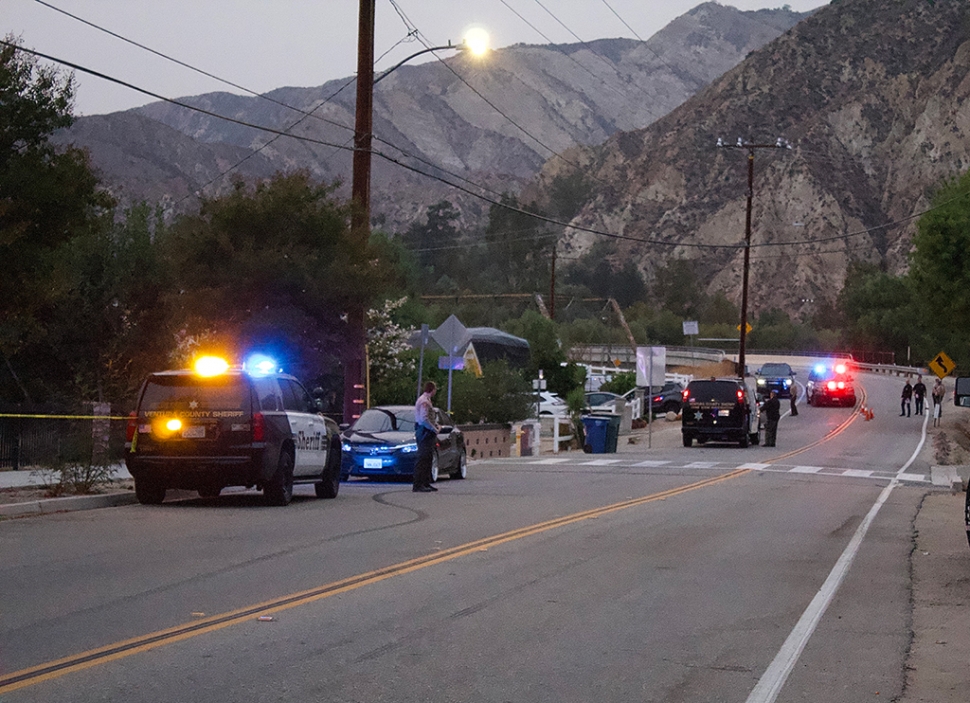On Sunday, September 26th, 2021, at approximately at 4pm, Ventura County Sheriff’s Department received a call of shots fired into a vehicle in the 4100 block of Center Street, Piru. Deputies searched in the area for evidence, and crime scene investigations were called to the scene. Eastbound Center Street was closed to traffic. No injuries were reported. No additional information was provided at the time of the incident. Photo credit Angel Esquivel-AE News.