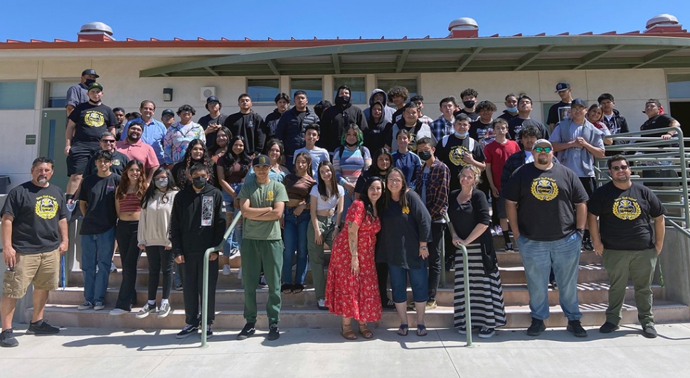 The Sierra family said “Happy Retirement!” to their much loved Miss Trudy. Miss Trudy has been a core member of their team as an instructional assistant for the last six years. Her kind heart has gently supported the students in their learning. She will be missed. Courtesy https://www.blog.fillmoreusd.org/sierra-high-warriors.