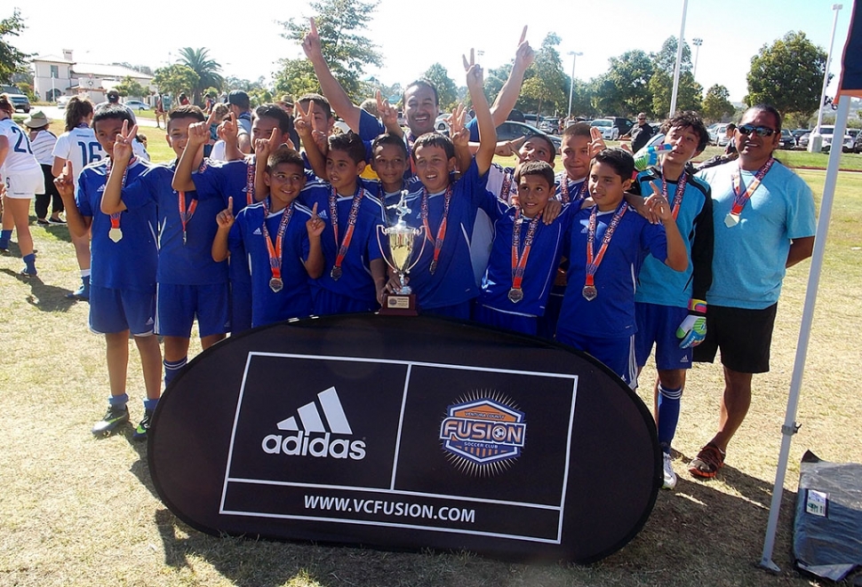 Fillmore Dream Boys 13 wins the Ventura County Fusion Tournament beating Coast Valley Soccer team on a shoot out on Sunday 17, 2014. Head Coach Sal said that this was one of the greatest games he ever coached. Fillmore will star getting ready to travel to San Francisco on October 25th and 26th, 2014 for other big Tournament. Congratulation to all the players and coches: Eric, Jordan, Bryan, Cesar, Meno, Carlitos, Jonathan, Octavoi, Julio, Reny, Jovanni, Sergio, Luis and Head Coach Sal Navarro and Assisted Coach Lorenzo.